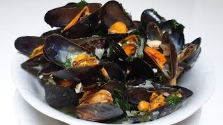 Steamed Mussels in Wine Broth Mussels From Belgium [upl. by Siuqramed196]