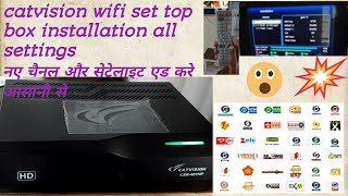 Catvision wifi set top box installation in tv [upl. by Elram25]