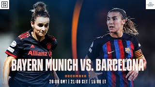 Bayern Munich vs Barcelona  UEFA Womens Champions League 202223 Matchday 4 Full Match [upl. by Aissilem]