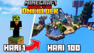 100 Hari Minecraft One Block Only Hardcore   Part 1 [upl. by Abbi]