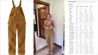 Carhartt Womens Relaxed Fit Washed Duck Insulated Bib Overall – Adjustable Durable amp Comfortable [upl. by Yelsgnik]