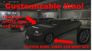 Gta 5  How to upgrade amp customize a limo WITHOUT MODS [upl. by Eiramyllek907]