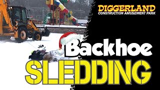 Backhoe Sledding [upl. by Alegnat693]