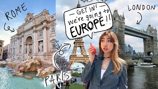 2 Week Adventure in Europe Traveling London Paris Venice Florence Rome [upl. by Aihsoem]