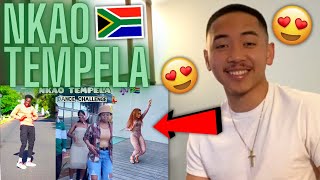 NKAO TEMPELA TRENDING DANCE CHALLENGE AMERICAN REACTION 🇿🇦 South African Amapiano TikTok Compilation [upl. by Enuahs]