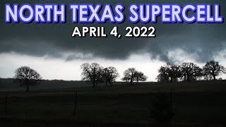 April 4 2022 • Saint Jo Texas TornadoWarned Storm ACJB [upl. by Iarised994]