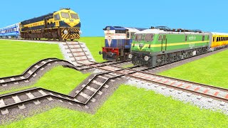 3️⃣ TRAINS CRASH ON MOST EXTREME DANGEROUS RAILROAD TRACKS  Train Simulator  Railworks  TrainsFun [upl. by Rubina]