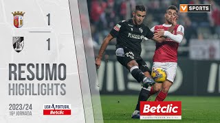 Resumo Braga 11 Vitória SC Liga 2324 16 [upl. by Mcquoid]