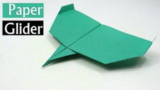 Paper glider  How to make paper glider  Paper glider plane easy [upl. by Crispas]