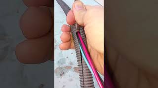 Useful electrical tips and tricks Ingenious solution for running wire through conduit shorts diy [upl. by Langill]