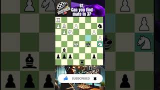 Mate In 361 puzzle chess livechess chessgame chesspuzzles shorts chessshorts matein3 viral [upl. by Venita936]