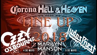 Corona Hell amp Heaven 2018  Line up  Cartel Bandas [upl. by Norrv]