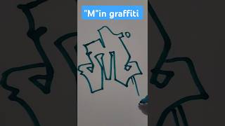 How to draw a quotMquot in Graffiti easy Tutorials graffitiart graffitilovers graffitithrowup reels [upl. by Lramaj]