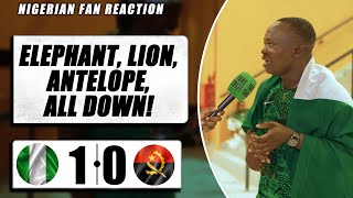 NIGERIA 10 ANGOLA  Henry  NIGERIAN FAN REACTION  AFCON 2023 HIGHLIGHTS [upl. by Ayekram]