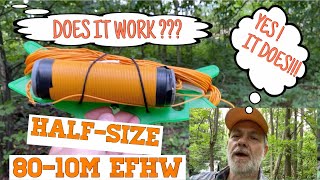 SHORTY 80 10m EFHW  Field test [upl. by Savory]