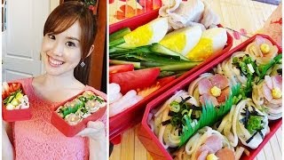 Colorful Japanese Somen Cold Noodle Bento Kawaii Bento 16 [upl. by Malissia626]