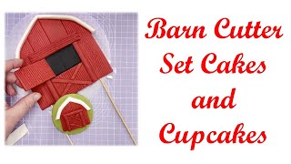 Barn cutter set for cakes and cupcakes [upl. by Idnem]