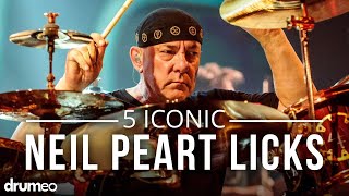 Breaking Down 5 Iconic Neil Peart Licks [upl. by Nadabas]