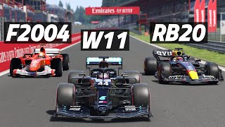 Clash Of The Titans W11 vs RB20 vs F2004 [upl. by Eremehc680]