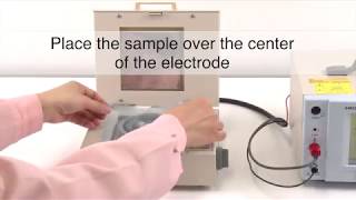 Hioki SME8310 Plate Sample Electrode for Measuring Surface or Volume Resistance [upl. by Melena41]