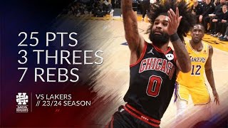 Coby White 25 pts 3 threes 7 rebs vs Lakers 2324 season [upl. by Joanie]