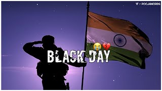 14 February Black Day Status 2024 😭  Black Day Whatsapp Status 💔 Pulwama Attack Status 😭 [upl. by Grindle702]