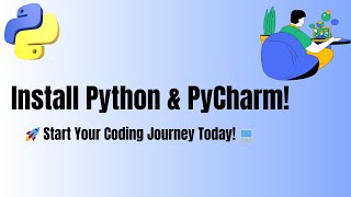 Download amp Install Python amp PyCharm [upl. by Ilime]