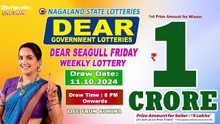 LOTTERY SAMBAD DEAR 8 PM 11102024 NAGALAND LOTTERY LIVE DEAR LOTTERY LIVE LOTTERY SAMBAD LIVE [upl. by Esmerolda]