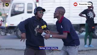 Street Headphone challenge 🤣🤣 Singing Mteule uwe macho 😂😂 [upl. by Ezana]