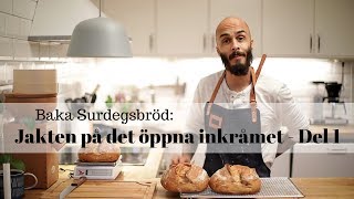 Baka surdegsbröd Jakten på det öppna inkråmet  Del 1 [upl. by Novelia557]