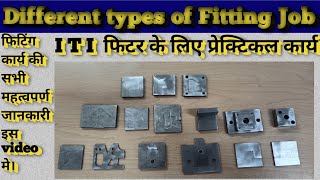 Different types of Fitter Practical Work for Fitter ITI  In Hindi [upl. by Ardnoid]