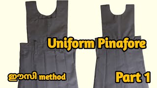 1st and 2nd Standard School Uniform Pinafore Cutting 6to 7 years Uniform pinafore cutting  part 1 [upl. by Airat]