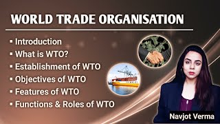 WTO  Functions  Objectives  Features  World Trade Organisation  GATT  TRIPS [upl. by Lyrahs]