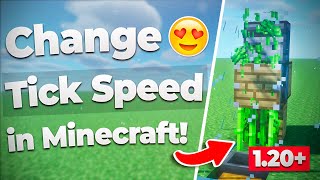 ✅ How to Change Tick Speed in Minecraft 120 JavaBedrock 👍 Random [upl. by Naima358]