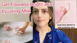 GET FLAWLESS BRIGHT SKIN BY USING RAW MILK rawmilk homefacial [upl. by Sixela619]