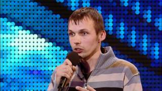 Comedian Gatis Kandis  Britains Got Talent 2012 audition  International version [upl. by Barbur833]