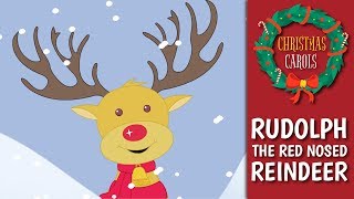 Rudolph The Red Nosed Reindeer with Lyrics  Christmas Carols For Kids  Christmas Songs [upl. by Nytsua]