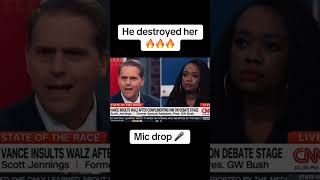 Mic drop 🎤 on CNN donaldtrump cnn [upl. by Adine]