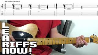 AC DC Mistress For Christmas Tabs Main Riff [upl. by Morganstein]