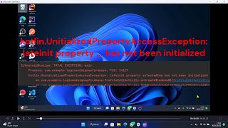 Error kotlinUninitializedPropertyAccessException  lateinit property  has not been initialized [upl. by Aiuqal]
