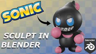 Dark Chao in Blender Easy Beginner level Character Modeling [upl. by Elegna]