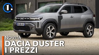 I PREZZI della DACIA DUSTER 2024 💶 da 19700€ [upl. by Miranda]