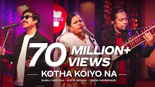 Kotha Koiyo Na  Coke Studio Bangla  Season 2  Shiblu Mredha X Aleya Begum X Emon Chowdhury [upl. by Llehcor]