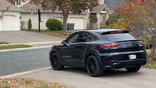 PCARMARKET Auction Cold Start  2022 Porsche Cayenne GTS Coupe [upl. by Narhem]