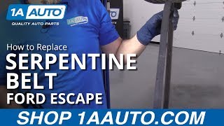 How to Replace Serpentine Belt 0812 Ford Escape [upl. by Perusse]