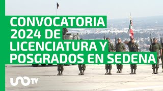 Convocatoria para licenciatura y posgrados 2024 del Ejército [upl. by Ahsatin]