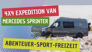 EXPEDITIONS CAMPER VAN  ESSENTIAL VANS  4x4 MERCEDES SPRINTER  REISEMOBIL [upl. by Nah]