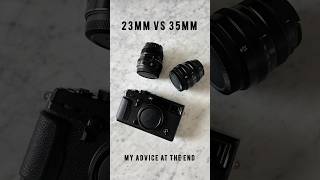 23mm vs 35mm Fuji f2 lens fujifilm camera lens tech viralshort photography new [upl. by Aydidey949]