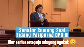 Senator Comeng Saat Sidang Paripurna DPD RI [upl. by Coats]