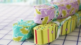 How to Join Binding Strips on your Quilts by Me amp My Sister Designs  Fat Quarter Shop [upl. by Idok]